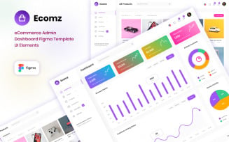 Ecomz - eCommerce Admin Dashboard Template UI Elements