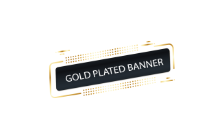 Gold Plated Banner Vector