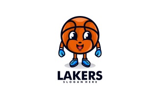 Lakers Mascot Cartoon Logo