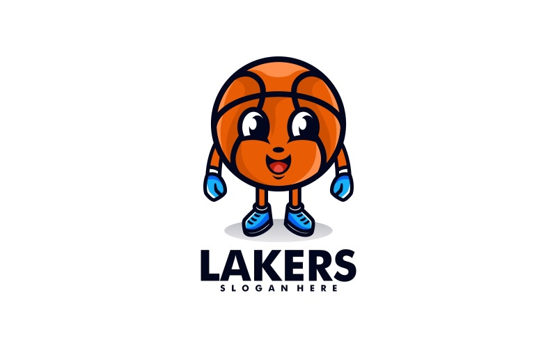 Lakers Mascot Cartoon Logo Logo Template