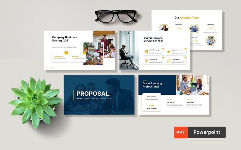Project Proposal Powerpoint Templates PowerPoint Template