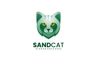 Sand Cat Gradient Logo Style