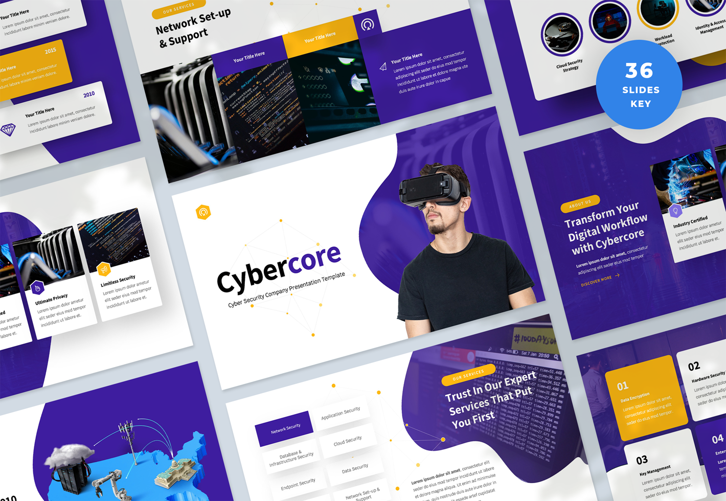 Cyber Security Company Presentation Keynote Template