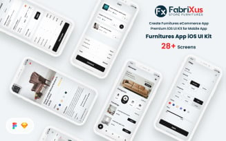 FabriXus - Furniture eCommerce Mobile App UI Kit