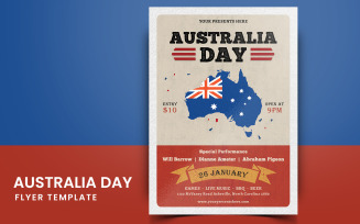Australia Day A4 Flyer Social Media Template