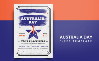 Australia Day Flyer Social Media PSD Template