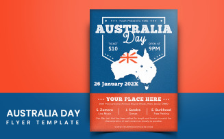 Australia Day Flyer Template Social Media