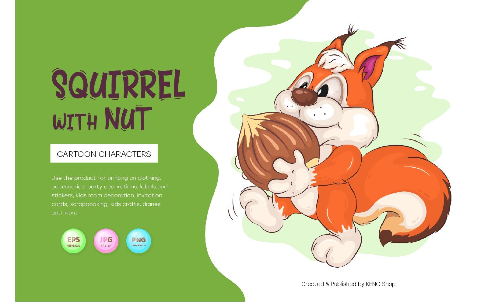 Kit Graphique #254277 Dessin-anim Squirrel Divers Modles Web - Logo template Preview