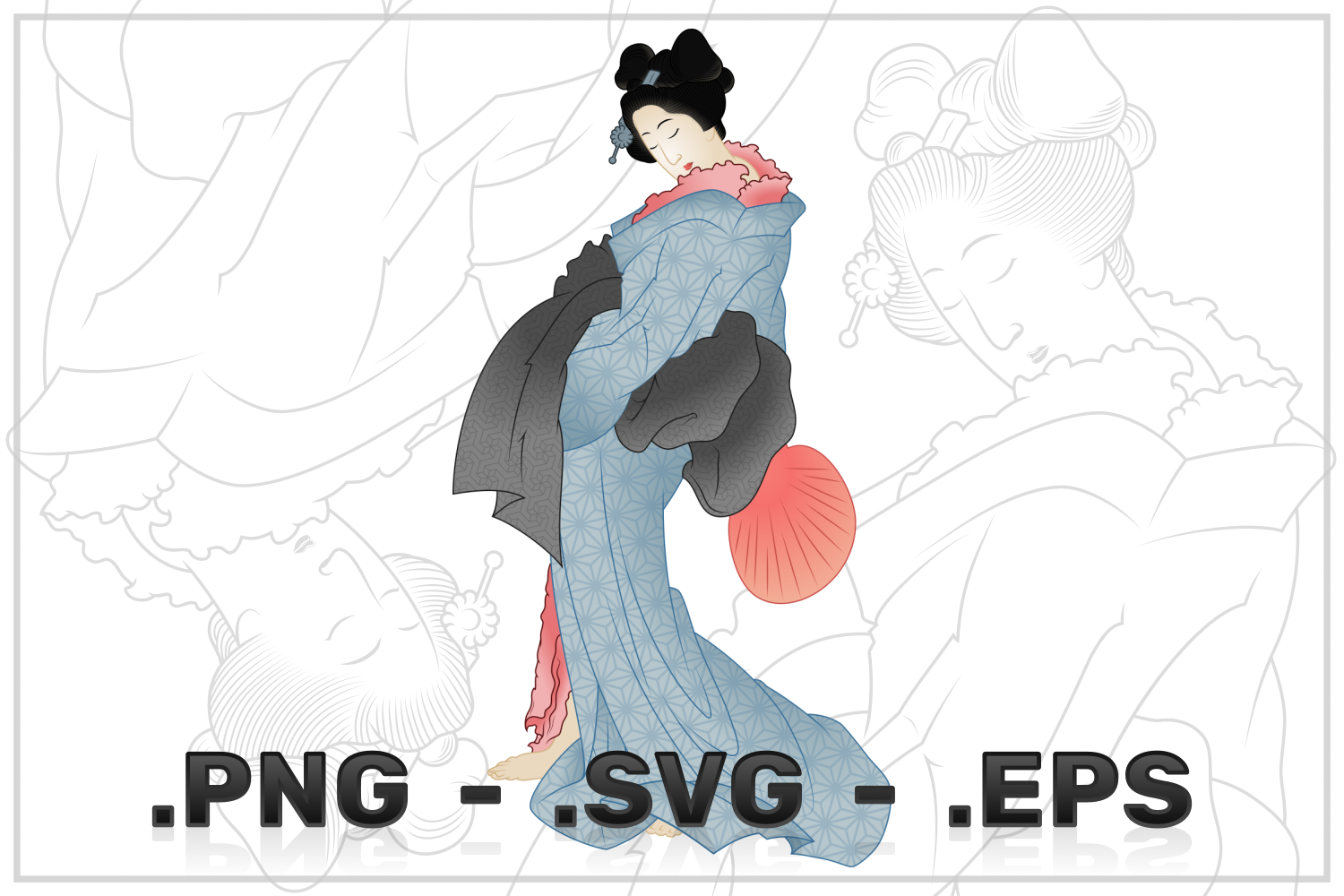 Kit Graphique #254290 Geisha Beaut Divers Modles Web - Logo template Preview