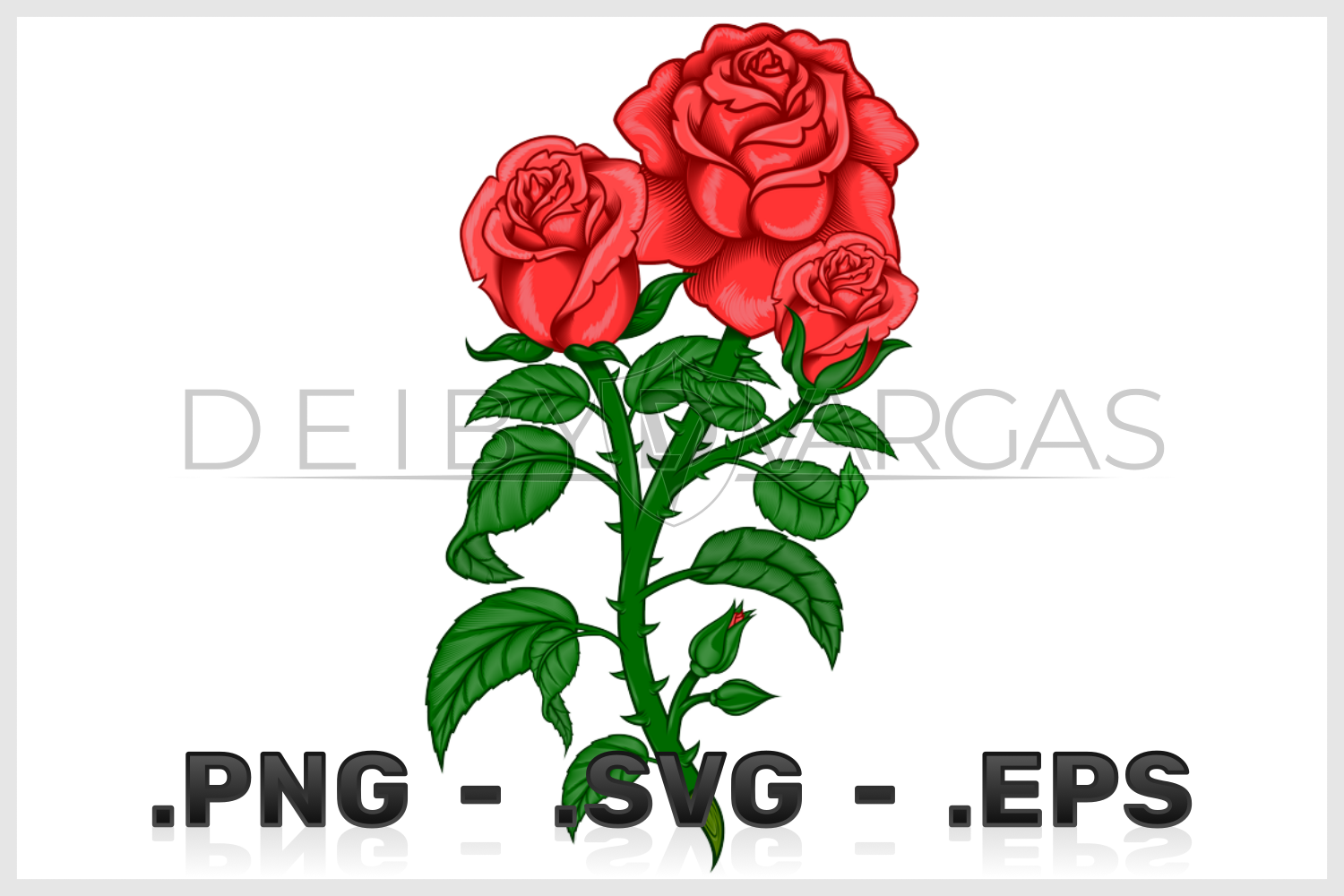 Vector Design Of A Rose Bouquet