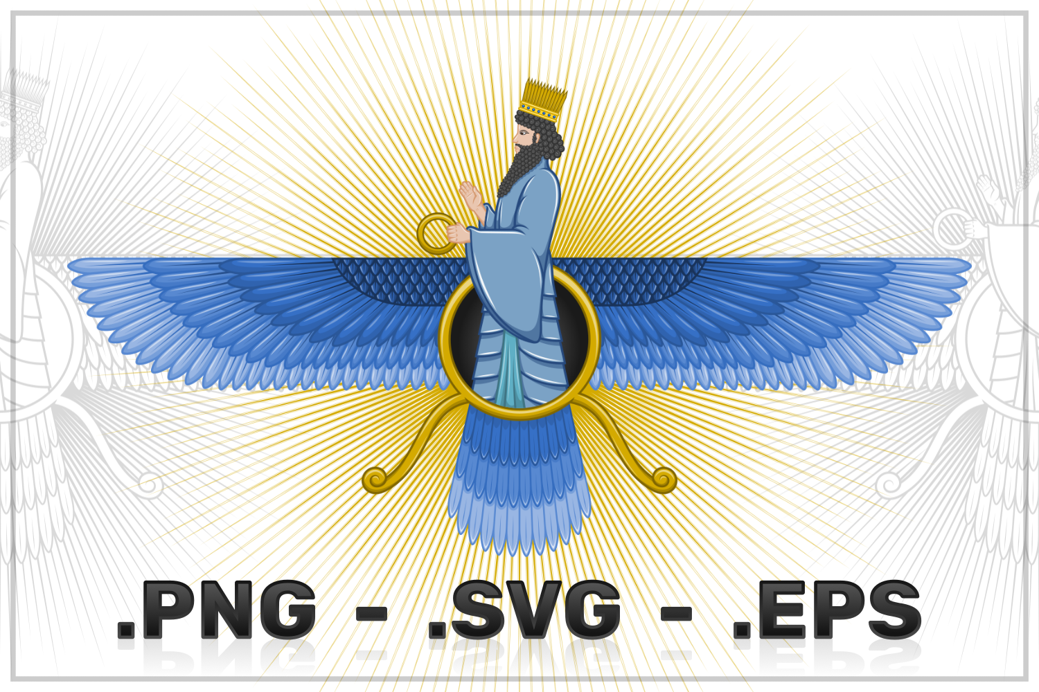 Kit Graphique #254299 Faravahar Zoroastrianism Divers Modles Web - Logo template Preview