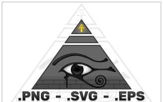 Ancient Egypt Pyramid Vector Design