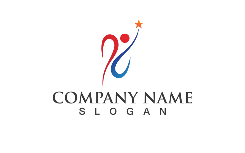 Health Life People Success Life Logo Vector V5 Logo Template