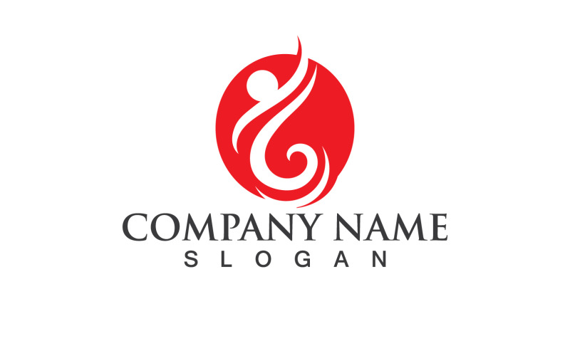 Health Life People Success Life Logo Vector V6 Logo Template