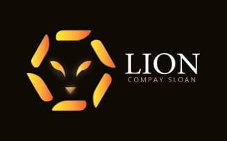 Lion Company Kingdom Logo template