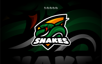 Snake Mascot Logo Template