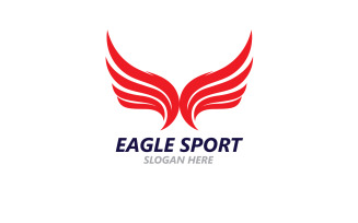 Eagle Sport Wing Logo And Symbol V2