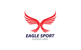 Eagle Sport Wing Logo And Symbol V4