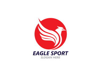Eagle Sport Wing Logo And Symbol V5