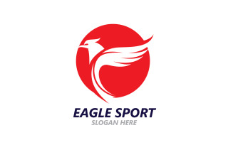 Eagle Sport Wing Logo And Symbol V6