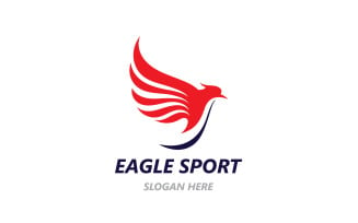 Eagle Sport Wing Logo And Symbol V7