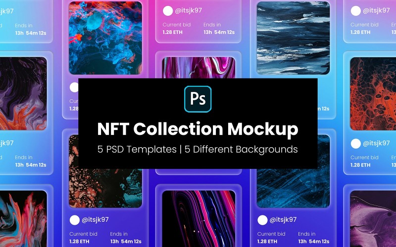 NFT Mockup Template Design Product Mockup