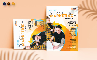 Digital Marketing Flyer Print and Social Media Template