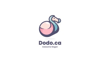 Dodo Simple Mascot Logo Style