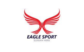 Eagle Sport Wing Logo And Symbol V12