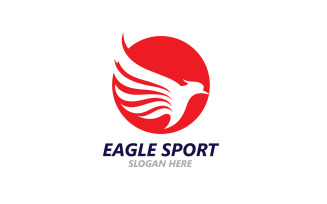 Eagle Sport Wing Logo And Symbol V15