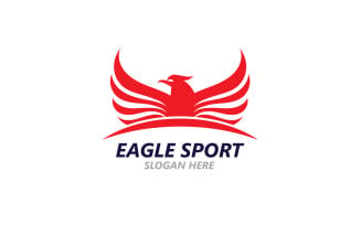Eagle Sport Wing Logo And Symbol V16