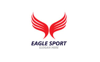 Eagle Sport Wing Logo And Symbol V18
