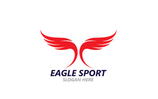Eagle Sport Wing Logo And Symbol V19