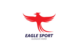 Eagle Sport Wing Logo And Symbol V22