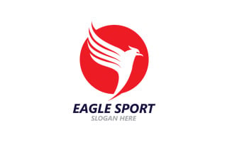 Eagle Sport Wing Logo And Symbol V24