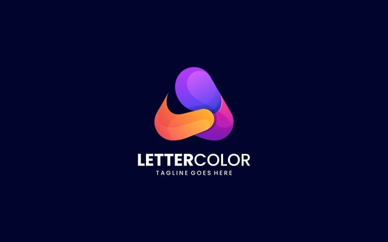Letter Color Gradient Logo Design Logo Template