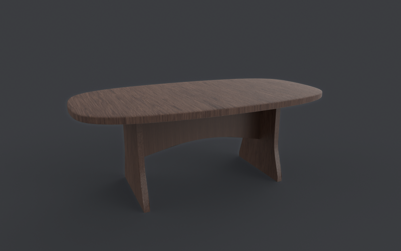 Modern Office Meeting Table 3D model Model
