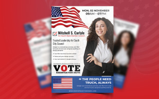 Political Campaign Flyer Print and Social Media Template-02