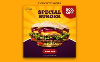 Super Burger Social Media Templates