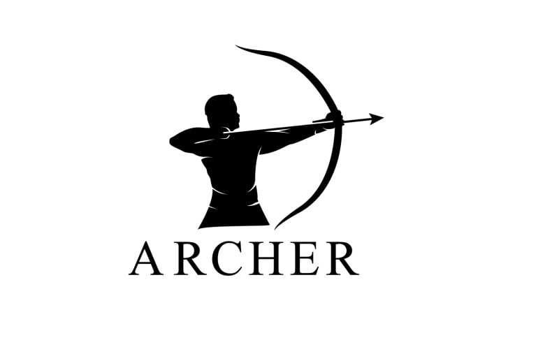 Archer People Logo And Symbol Vector Logo Template