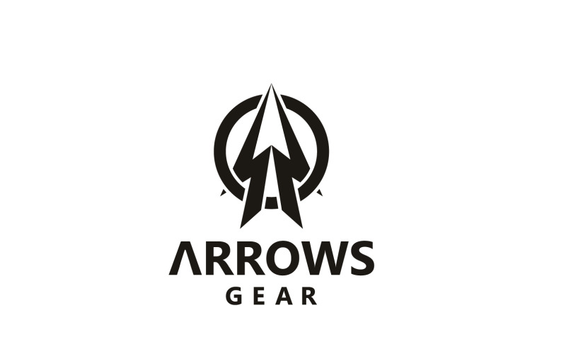 Arrow Gear Logo And Symbol Vector Logo Template