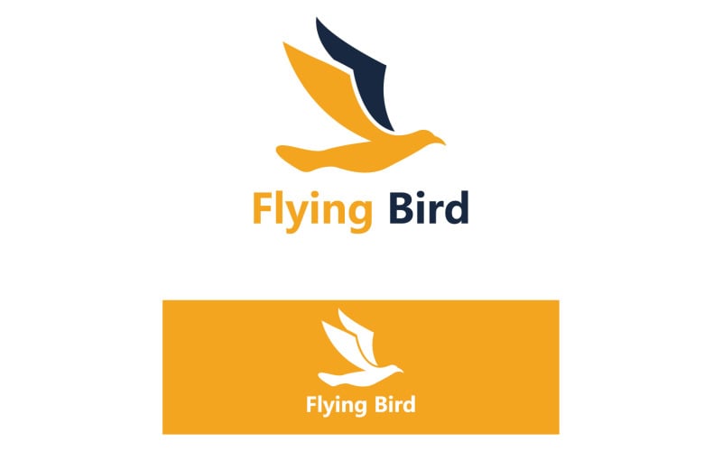 Bird Flying Logo And Symbol Element V1 Logo Template