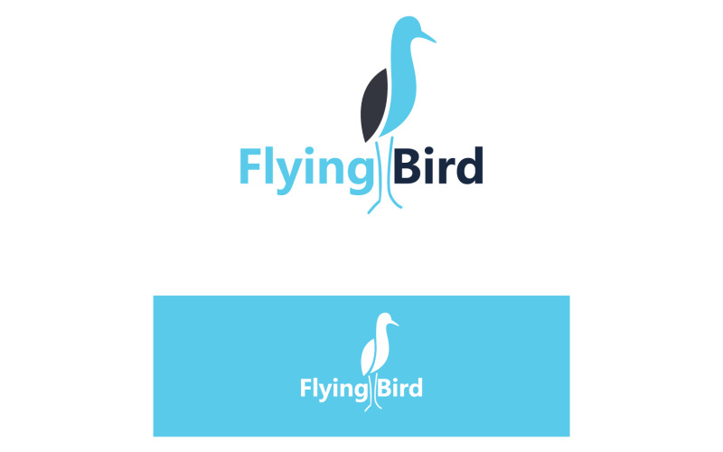 Bird Flying Logo And Symbol Element V6 Logo Template