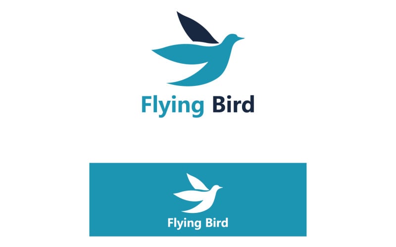 Bird Flying Logo And Symbol Element V8 Logo Template
