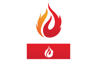 Flame Fire Hot Logo Vector Symbol V13