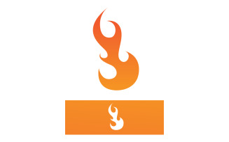 Flame Fire Hot Logo Vector Symbol V15