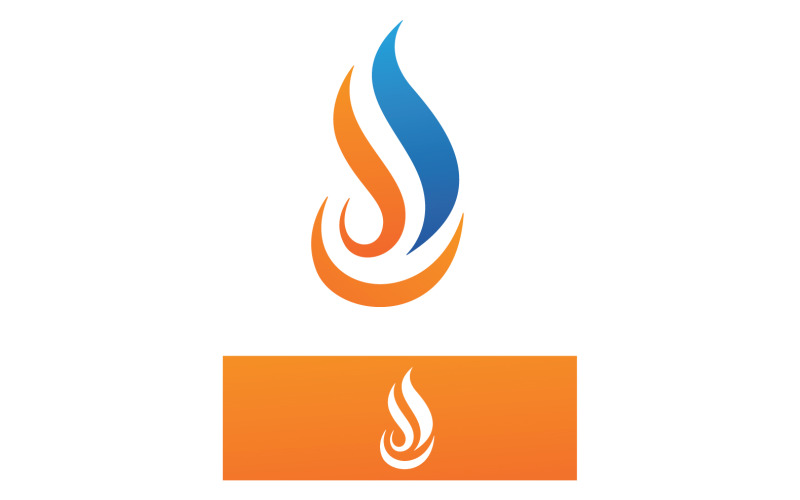 Flame Fire Hot Logo Vector Symbol V16 Logo Template