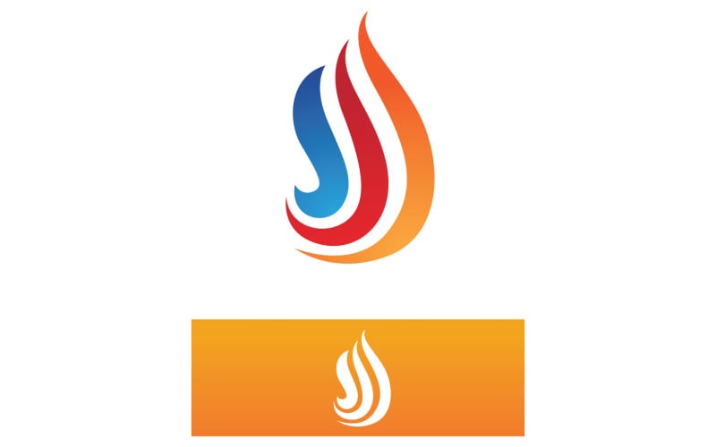 Flame Fire Hot Logo Vector Symbol V18 Logo Template