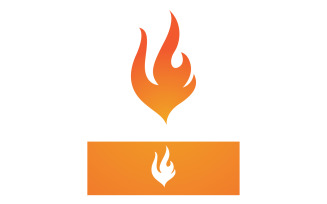 Flame Fire Hot Logo Vector Symbol V19