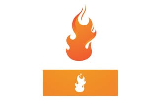 Flame Fire Hot Logo Vector Symbol V1